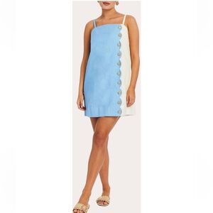 NWT Mestiza
Etta Color Block Scalloped Sleeveless Mini Dress